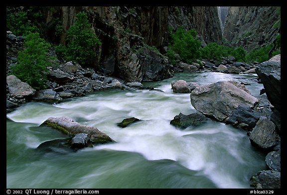 The Gunisson river near the Narrows. Black Canyon of the Gunnison National Park (color)