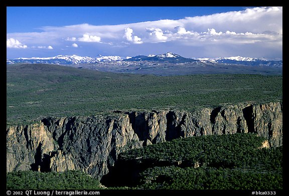The canyon from the North vista trail. Black Canyon of the Gunnison National Park