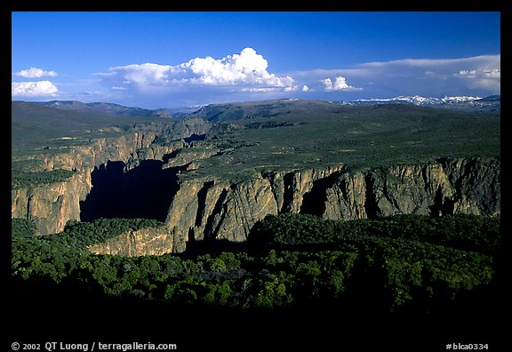 The canyon from the North vista trail. Black Canyon of the Gunnison National Park