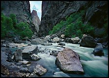 Gunisson river near  Narrows. Black Canyon of the Gunnison National Park, Colorado, USA.