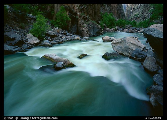 Gunisson river rapids near Narrows. Black Canyon of the Gunnison National Park (color)