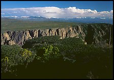 canyon from  North vista trail. Black Canyon of the Gunnison National Park, Colorado, USA.