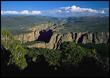 Canyon from  North vista trail. Black Canyon of the Gunnison National Park, Colorado, USA.