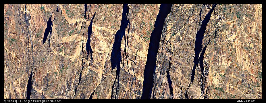 Crystalline marbled walls. Black Canyon of the Gunnison National Park (color)