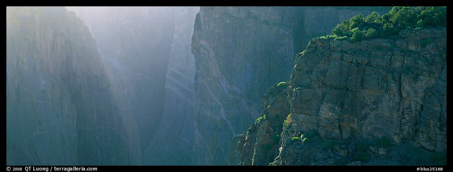 Chasm and light. Black Canyon of the Gunnison National Park (color)