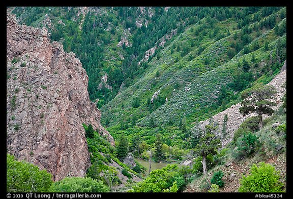 East Portal in spring. Black Canyon of the Gunnison National Park, Colorado, USA.