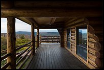 Visitor center porch. Black Canyon of the Gunnison National Park, Colorado, USA.