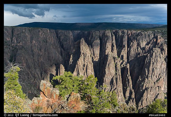 Approaching storm from Gunnison point. Black Canyon of the Gunnison National Park (color)