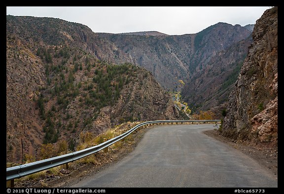 East Portal Road. Black Canyon of the Gunnison National Park, Colorado, USA.