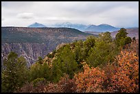 West Elk Mountains from High Point. Black Canyon of the Gunnison National Park ( color)