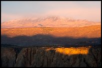 Last sunrays on rim. Black Canyon of the Gunnison National Park ( color)