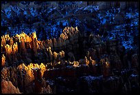 Light and shadows, from Sunset Point, late afternoon. Bryce Canyon National Park ( color)
