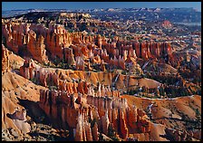 View of Queens Garden spires from Sunset Point, morning. Bryce Canyon National Park, Utah, USA. (color)