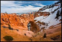 Natural Bridge in winter. Bryce Canyon National Park, Utah, USA.