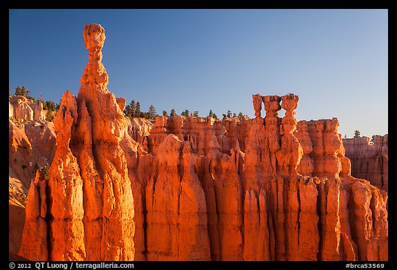 Thor Hammer and Temple of Osiris. Bryce Canyon National Park, Utah, USA.