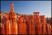 Thor Hammer and Temple of Osiris. Bryce Canyon National Park, Utah, USA. (color)