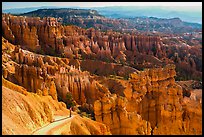 Park visitor looking from Navajo trail. Bryce Canyon National Park, Utah, USA.