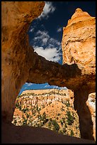 Tower Bridge framing mesa with hoodoos. Bryce Canyon National Park ( color)