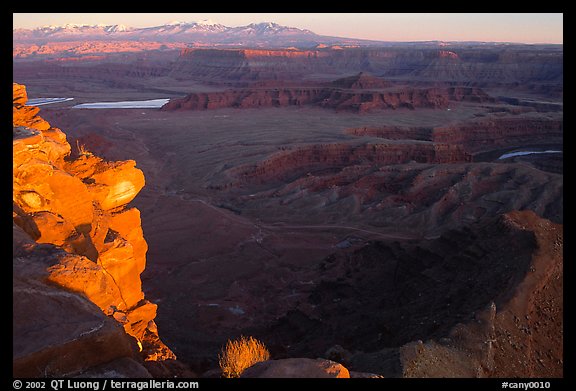 Dead Horse point at sunset. Canyonlands National Park