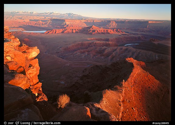 Dead Horse point at sunset. Canyonlands National Park, Utah, USA.