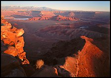Dead Horse point at sunset. Canyonlands National Park, Utah, USA.