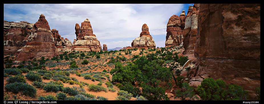 Rock towers, Chessler Park, Needles District. Canyonlands National Park (color)
