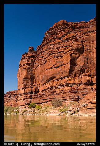 Red cliffs above Colorado River. Canyonlands National Park (color)