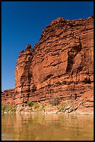 Red cliffs above Colorado River. Canyonlands National Park ( color)