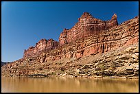 Multicolored cliffs and Colorado River. Canyonlands National Park ( color)