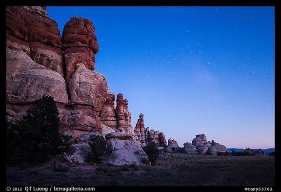 Dollhouse at dusk. Canyonlands National Park, Utah, USA.