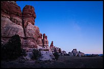 Dollhouse at dusk. Canyonlands National Park, Utah, USA. (color)