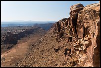 Cliffs and Surprise Valley, Maze District. Canyonlands National Park, Utah, USA.