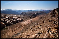 Surprise Valley from above. Canyonlands National Park, Utah, USA. (color)