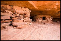 Ancient granary on Aztec Butte. Canyonlands National Park, Utah, USA.