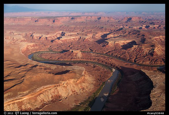 Aerial view of Bonita Bend. Canyonlands National Park (color)