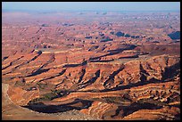 Aerial view of Petes Mesa. Canyonlands National Park, Utah, USA. (color)