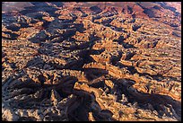 Aerial view of the Maze. Canyonlands National Park, Utah, USA.