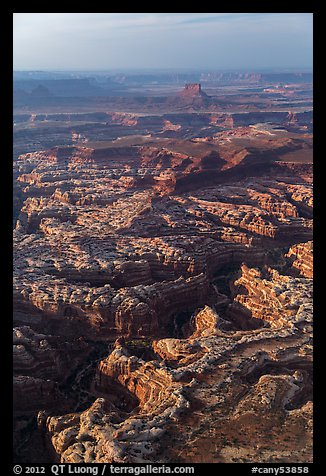 Aerial view of Maze District. Canyonlands National Park, Utah, USA.