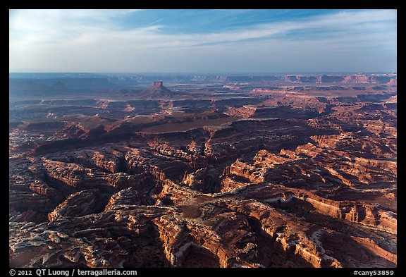 Aerial view of Maze area. Canyonlands National Park, Utah, USA.