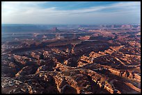 Aerial view of Maze area. Canyonlands National Park, Utah, USA.