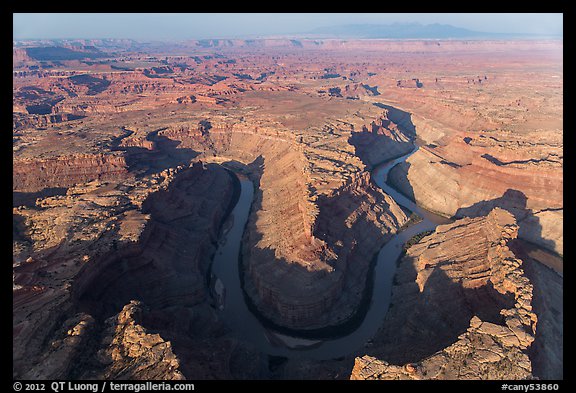 Aerial view of the Confluence. Canyonlands National Park (color)