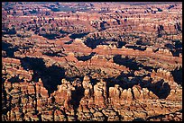 Aerial view of pinnacles, Needles District. Canyonlands National Park ( color)