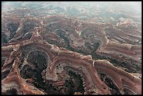 Aerial view of canyons, Needles. Canyonlands National Park ( color)