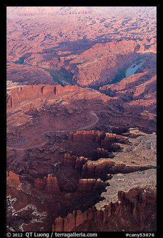 Aerial view of Monument Basin. Canyonlands National Park (color)