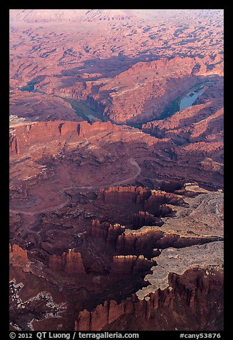 Aerial view of Monument Basin. Canyonlands National Park, Utah, USA.