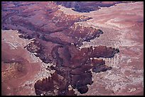 Aerial view of White Rim. Canyonlands National Park, Utah, USA.