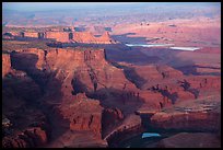 Aerial view of Dead Horse Point. Canyonlands National Park, Utah, USA.