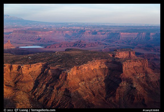 Aerial view of Dead Horse Point State Park. Canyonlands National Park (color)