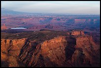 Aerial view of Dead Horse Point State Park. Canyonlands National Park, Utah, USA.