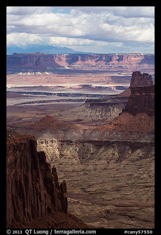 Island in the Sky seen from High Spur. Canyonlands National Park, Utah, USA.